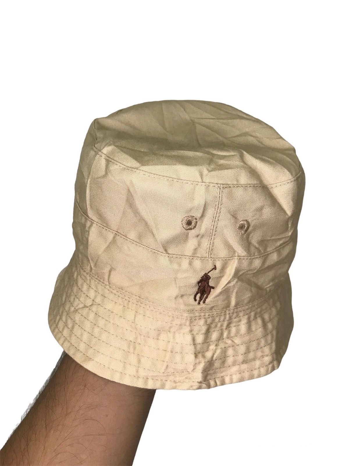 Polo Ralph Lauren × Vintage Polo Reversible Bucket Hat X Street Fashion Size ONE SIZE - 5 Thumbnail