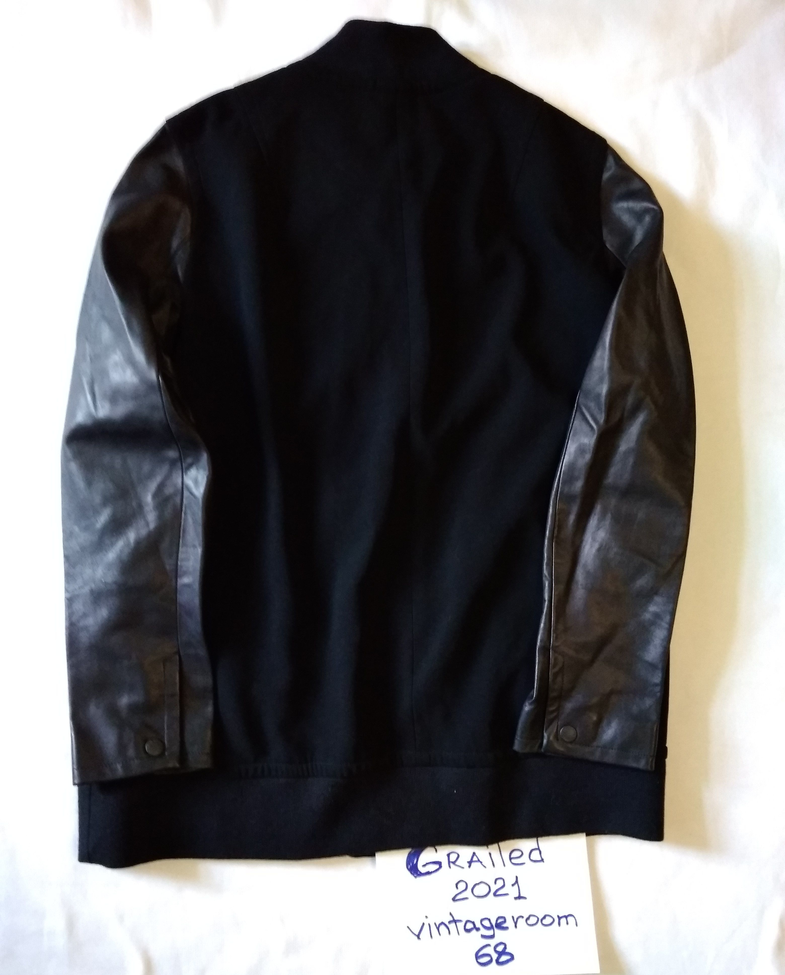 Rag & Bone × Vintage Rag & Bone WMN VINTAGE Bomber Jacket leather sleeve Size L / US 10 / IT 46 - 2 Thumbnail
