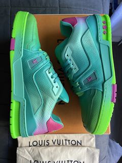 Louis Vuitton Printed Sneakers - Green Sneakers, Shoes - LOU805095