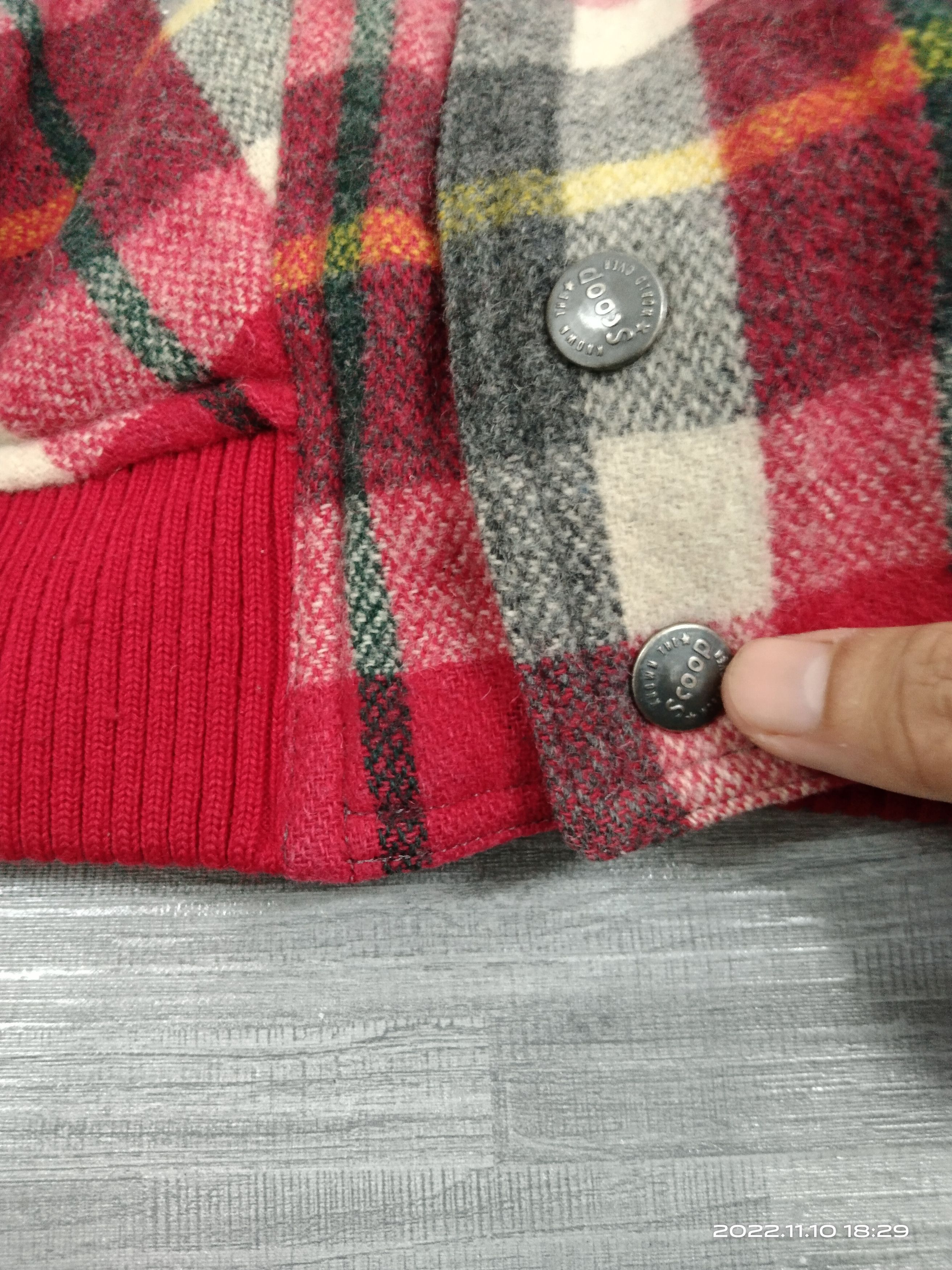 SCOOP VINTAGE VARSITY SCOOP TARTAN WOOL JACKET Size US M / EU 48-50 / 2 - 7 Thumbnail
