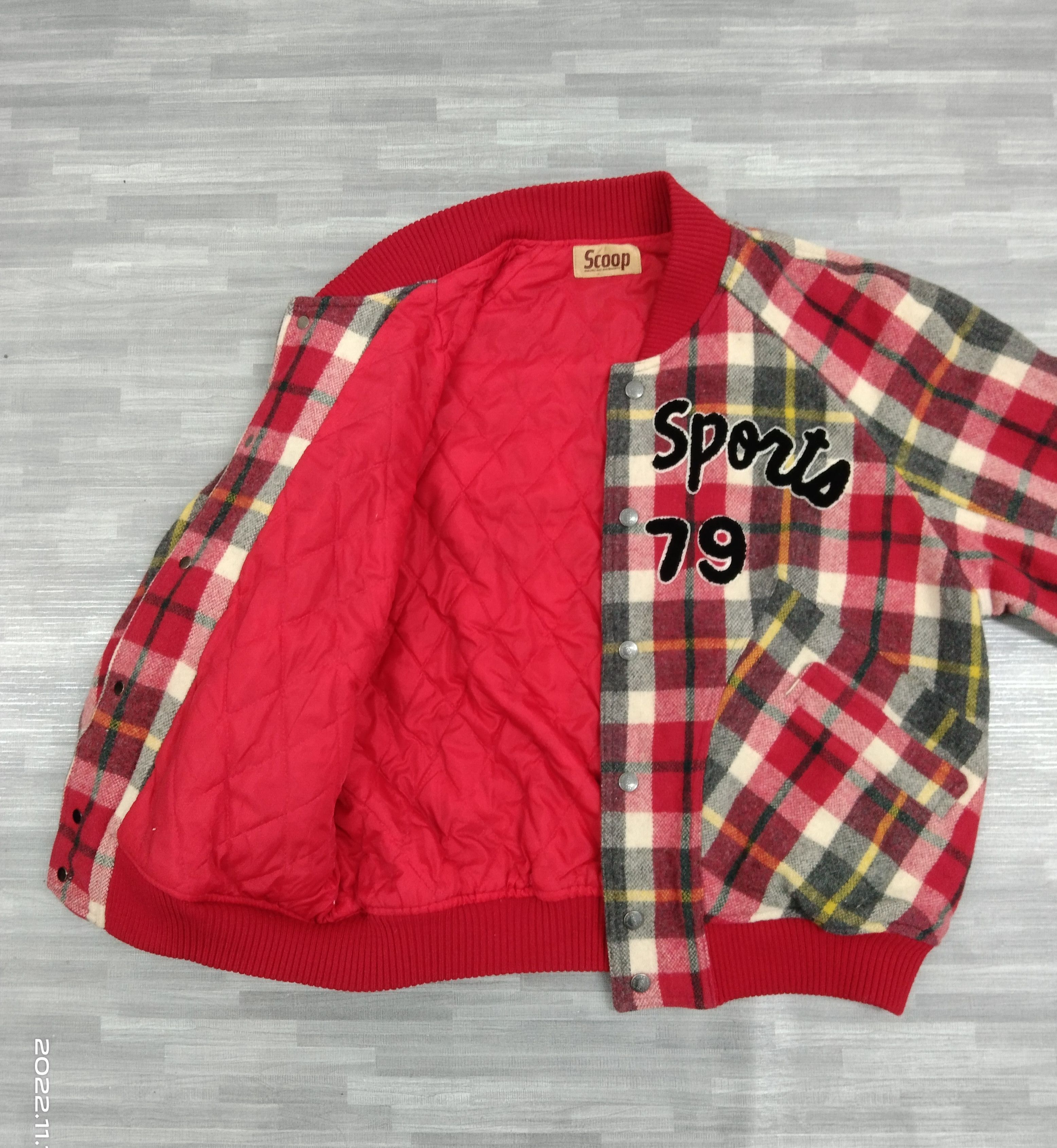 SCOOP VINTAGE VARSITY SCOOP TARTAN WOOL JACKET Size US M / EU 48-50 / 2 - 4 Thumbnail