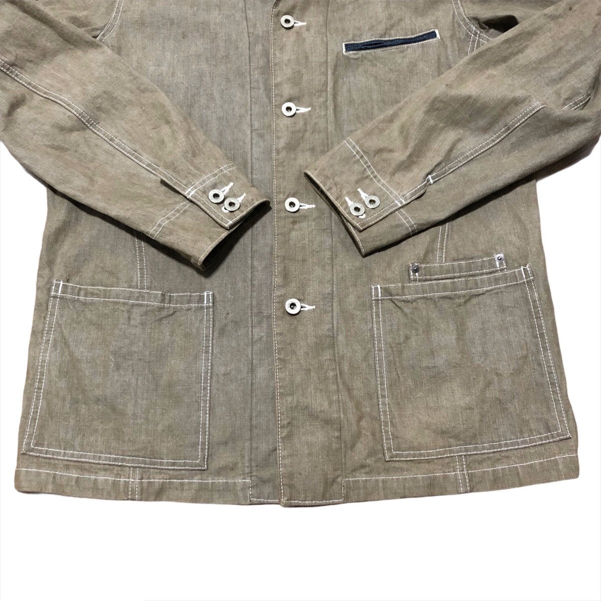 Designer × Japanese Brand × Takeo Kikuchi Japanese Brand Takeo Kikuchi Workwear Double Pocket Jacket Size US S / EU 44-46 / 1 - 3 Thumbnail