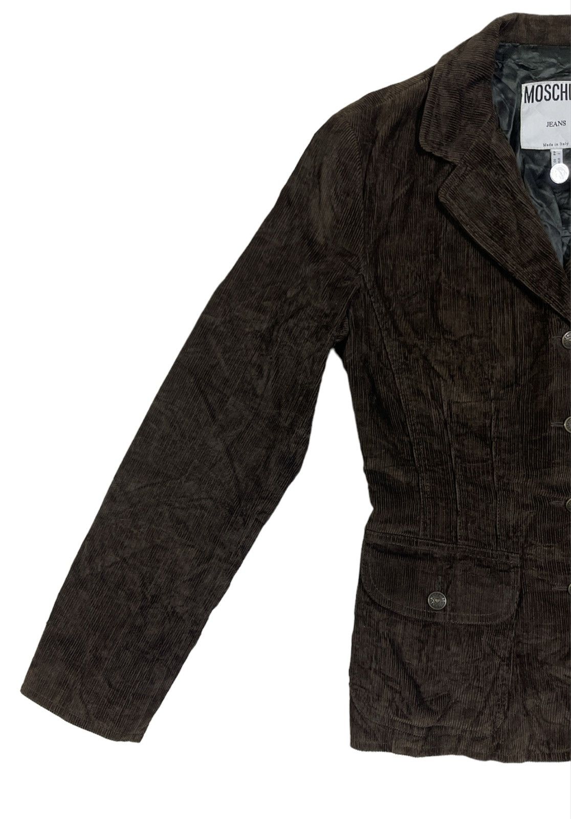Moschino × Vintage VINTAGE MOSCHINO CORDUROY DENIM JACKET Size L / US 10 / IT 46 - 2 Thumbnail