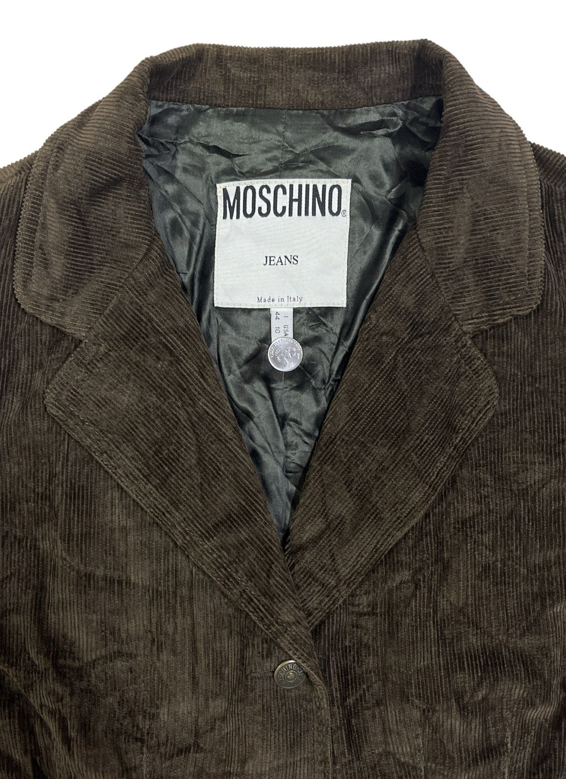 Moschino × Vintage VINTAGE MOSCHINO CORDUROY DENIM JACKET Size L / US 10 / IT 46 - 5 Thumbnail
