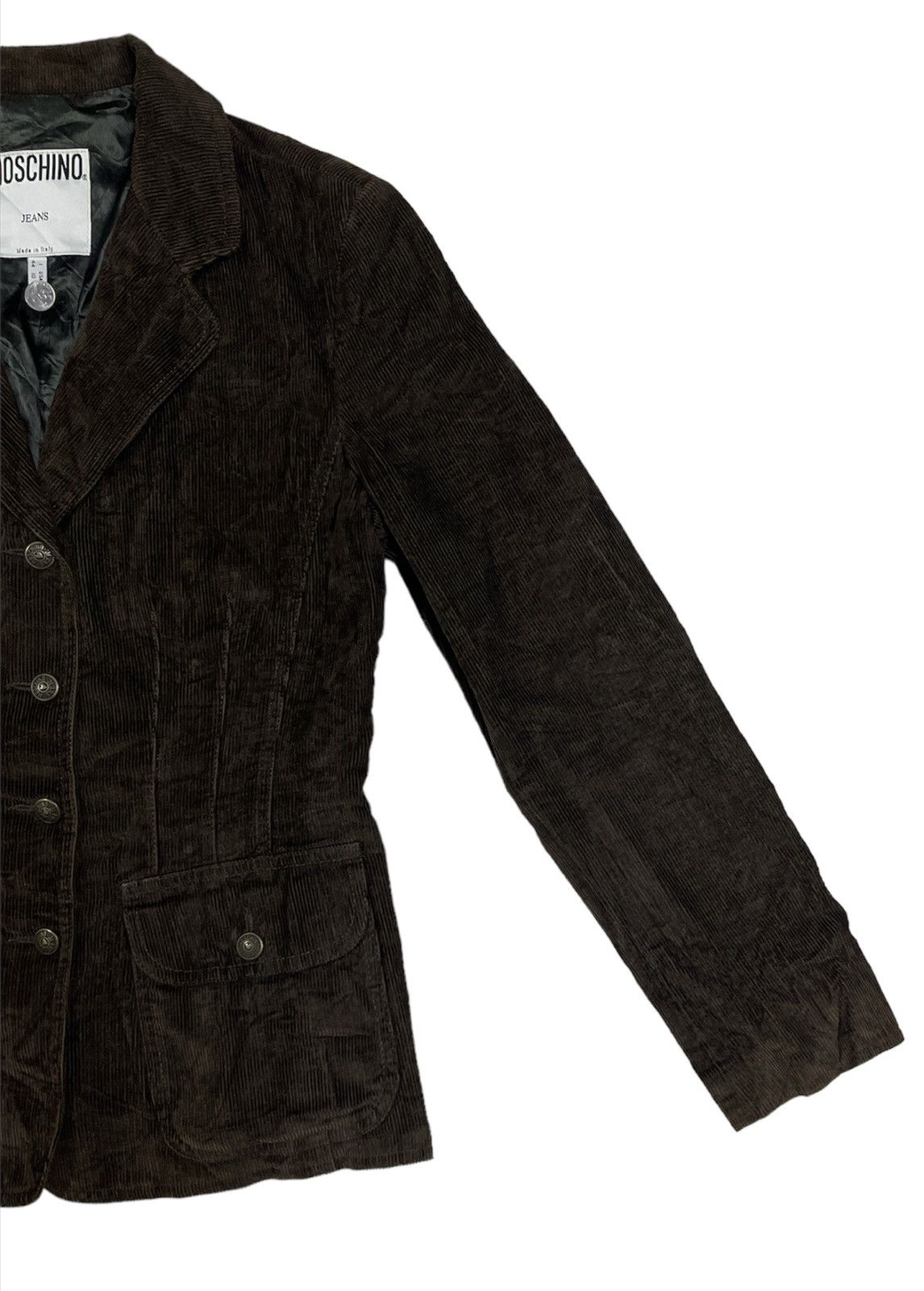 Moschino × Vintage VINTAGE MOSCHINO CORDUROY DENIM JACKET Size L / US 10 / IT 46 - 3 Thumbnail