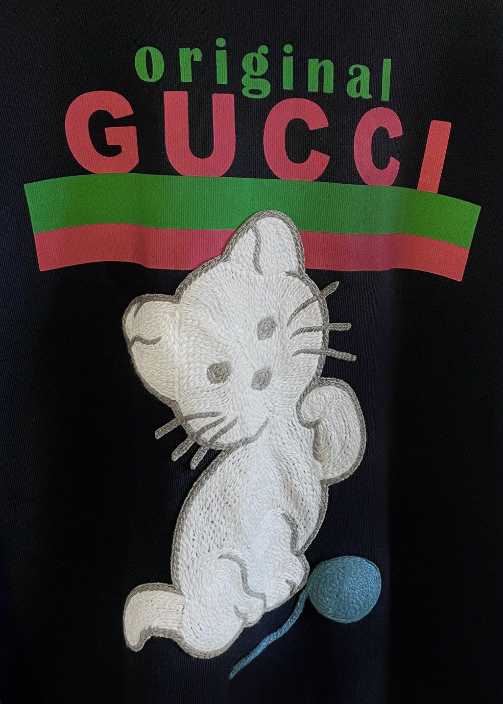 Gucci Gucci Black Original Gucci Cat Sweatshirt Size XS / US 0-2 / IT 36-38 - 2 Thumbnail