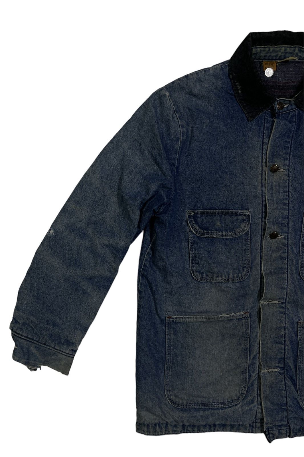 Vintage × Wrangler VINTAGE WRANGLER ‘BIG BEN’ CHORE JACKET DISTRESSED Size US L / EU 52-54 / 3 - 2 Thumbnail