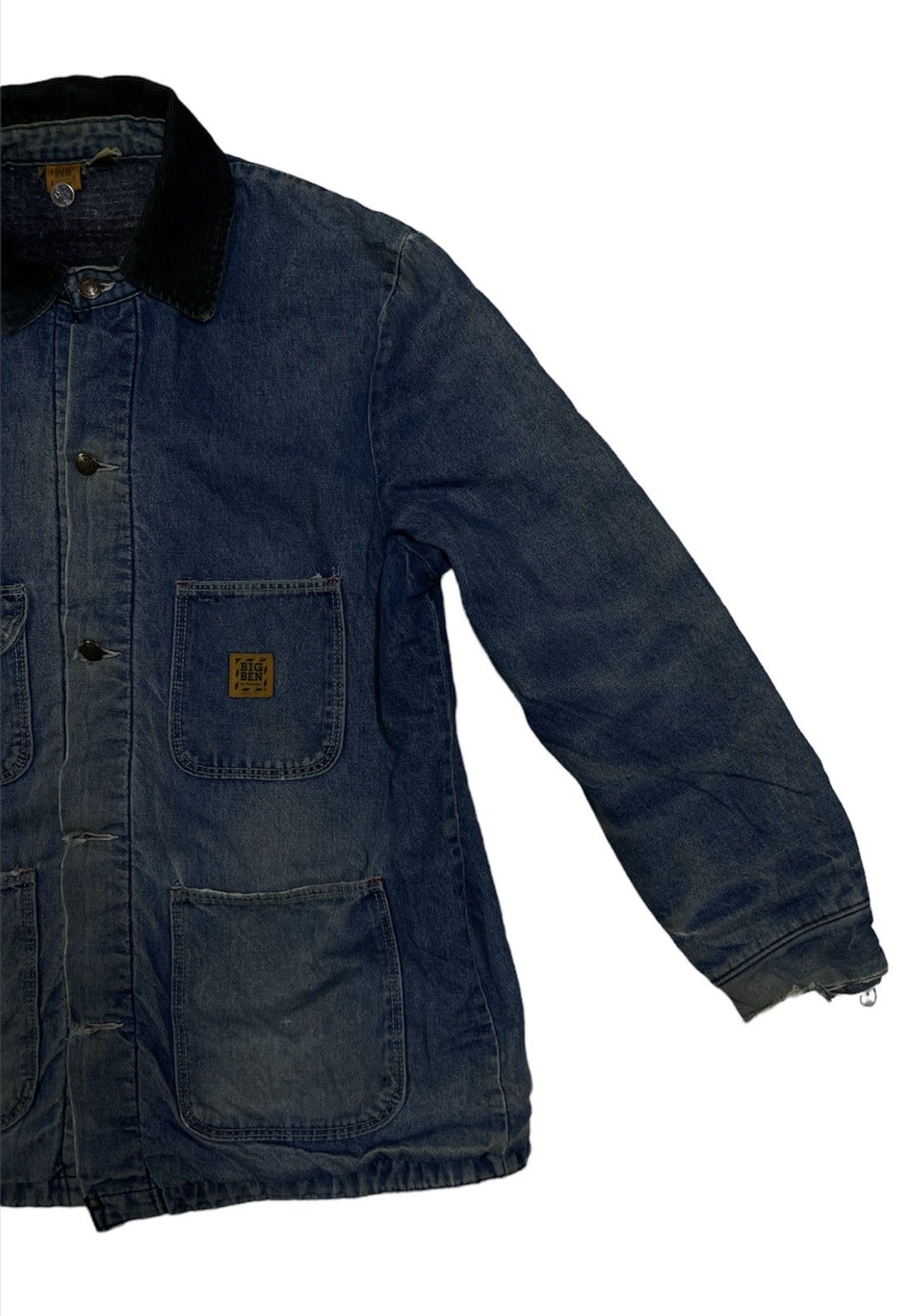 Vintage × Wrangler VINTAGE WRANGLER ‘BIG BEN’ CHORE JACKET DISTRESSED Size US L / EU 52-54 / 3 - 3 Thumbnail