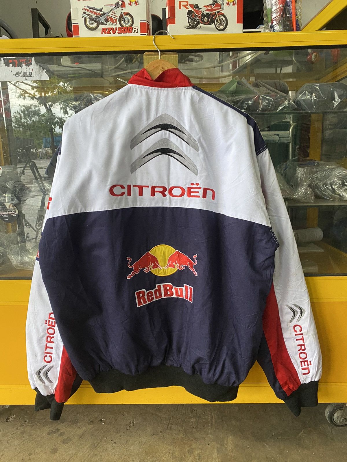 vintage jacket cintroen redbull racing team championship