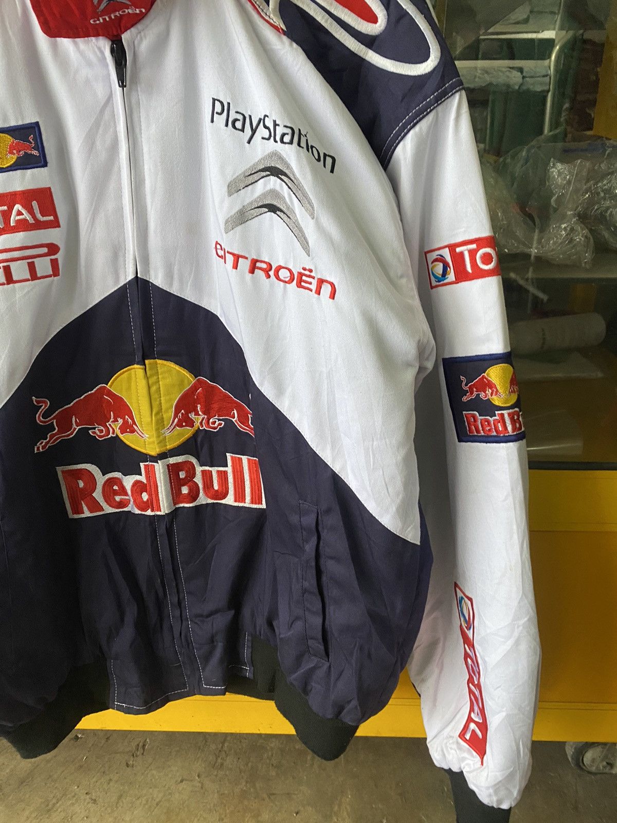 vintage jacket cintroen redbull racing team championship