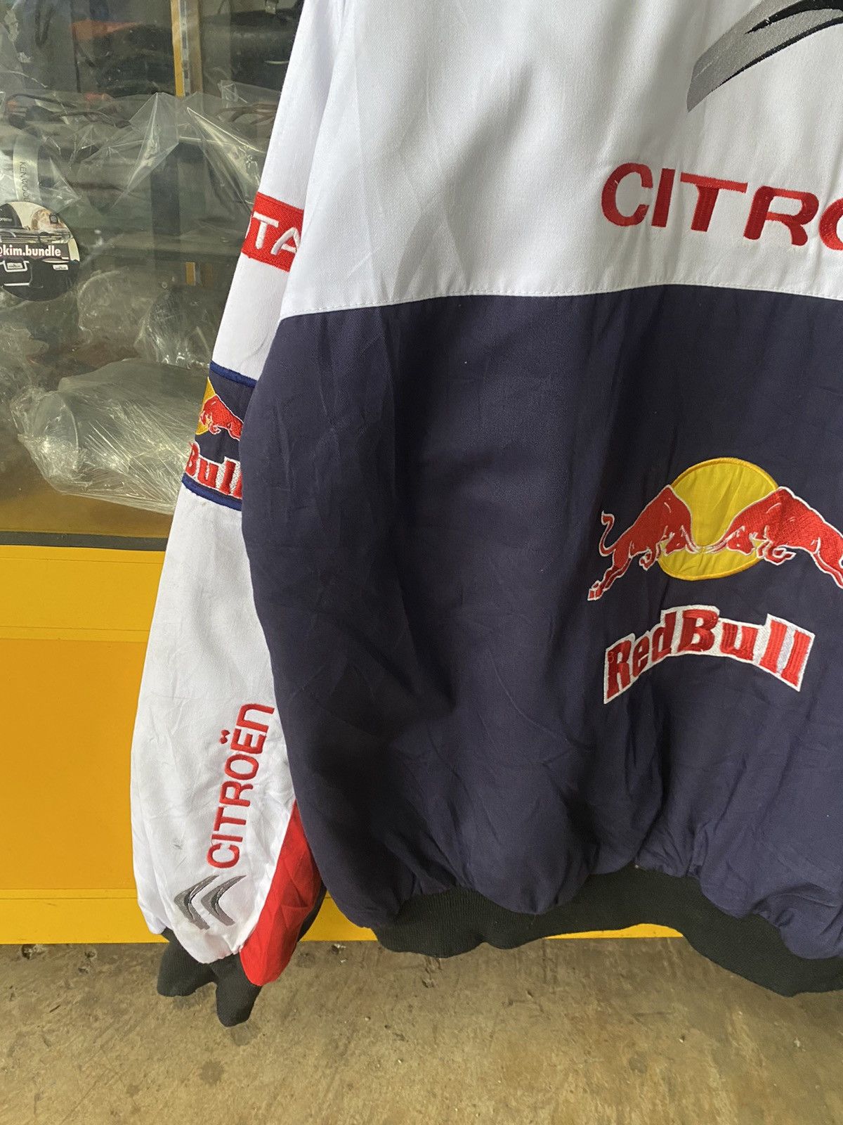 vintage jacket cintroen redbull racing team championship