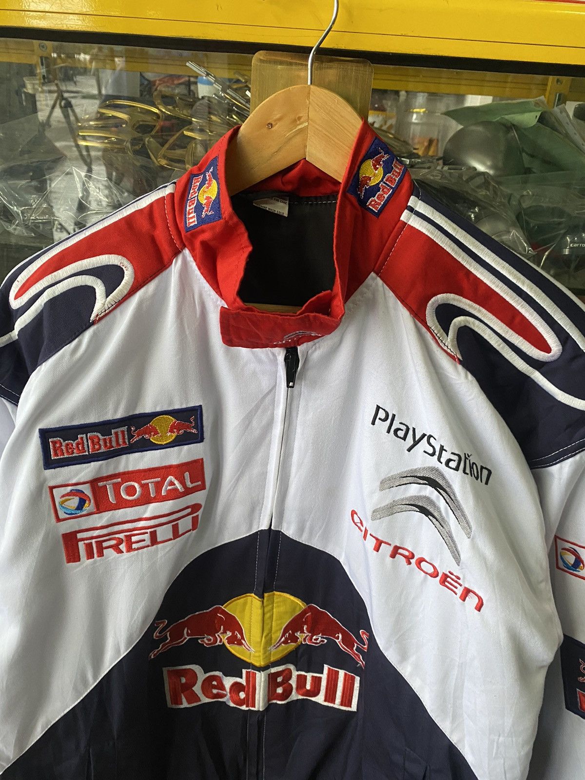 vintage jacket cintroen redbull racing team championship