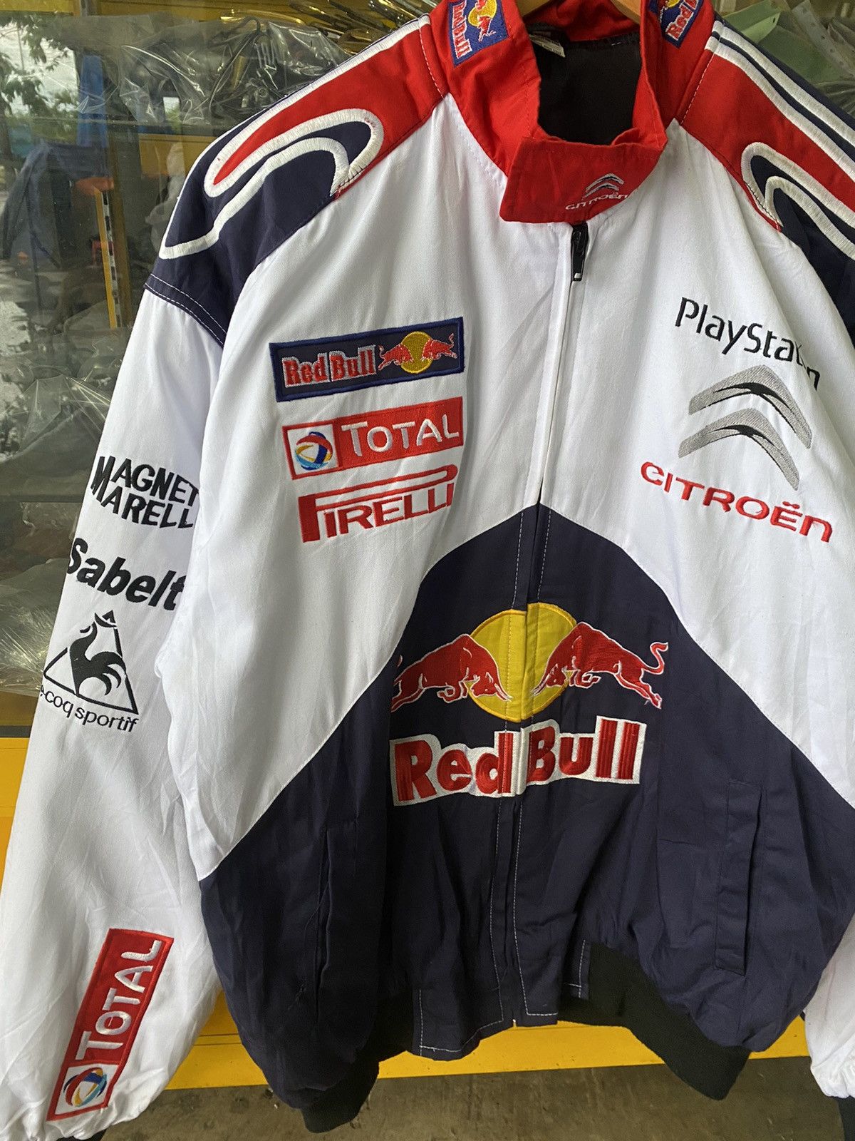 vintage jacket cintroen redbull racing team championship