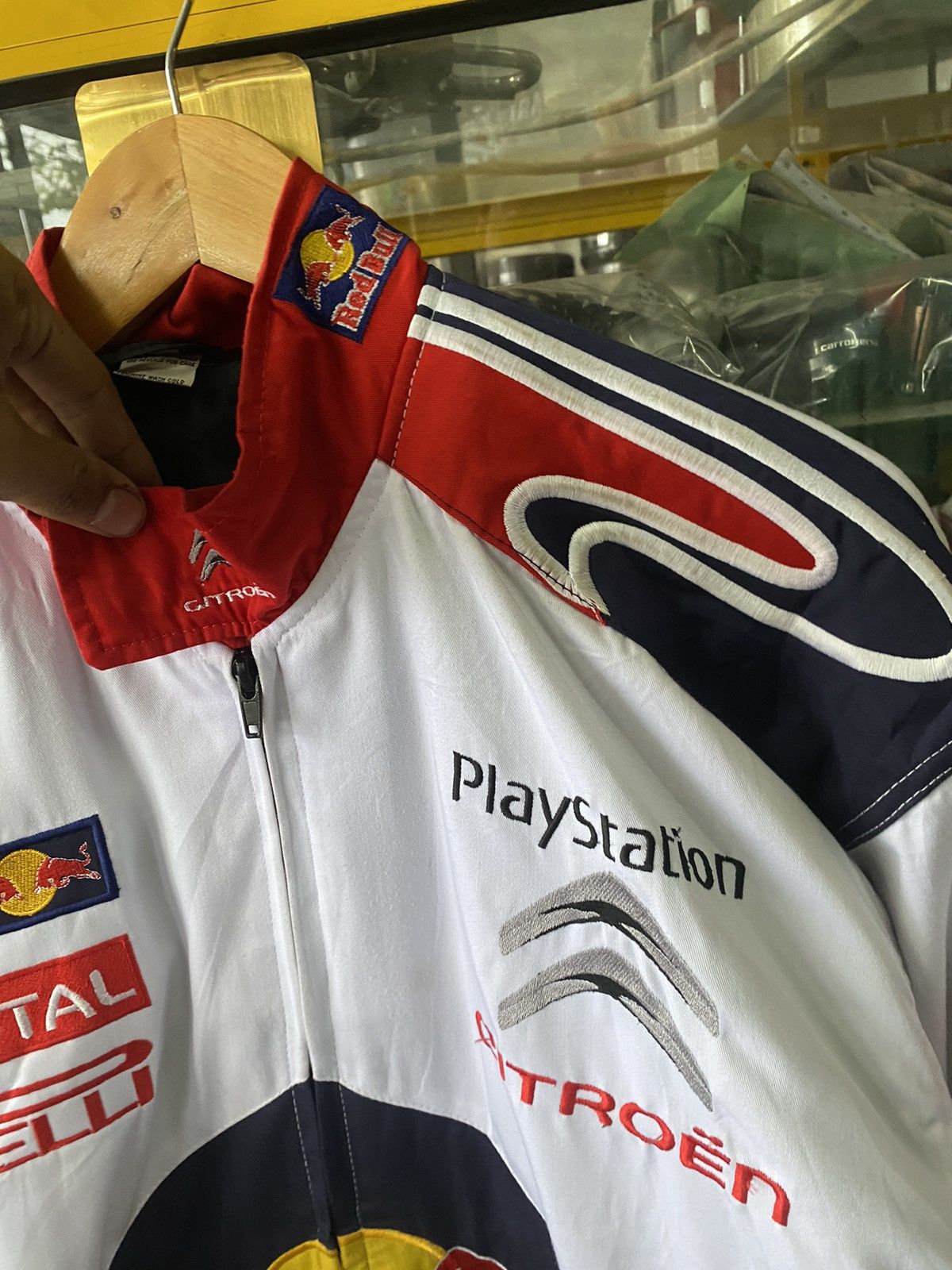vintage jacket cintroen redbull racing team championship