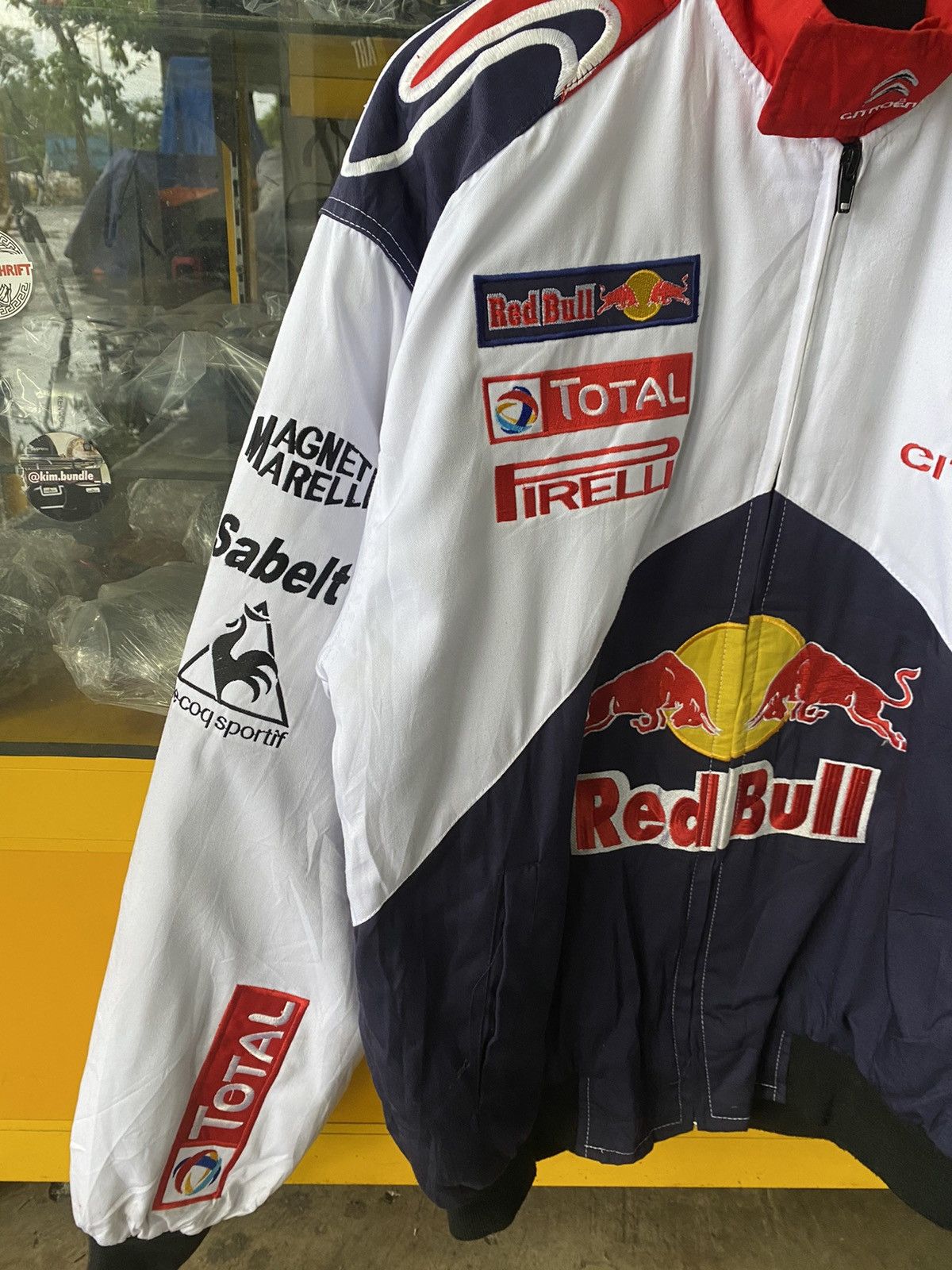vintage jacket cintroen redbull racing team championship