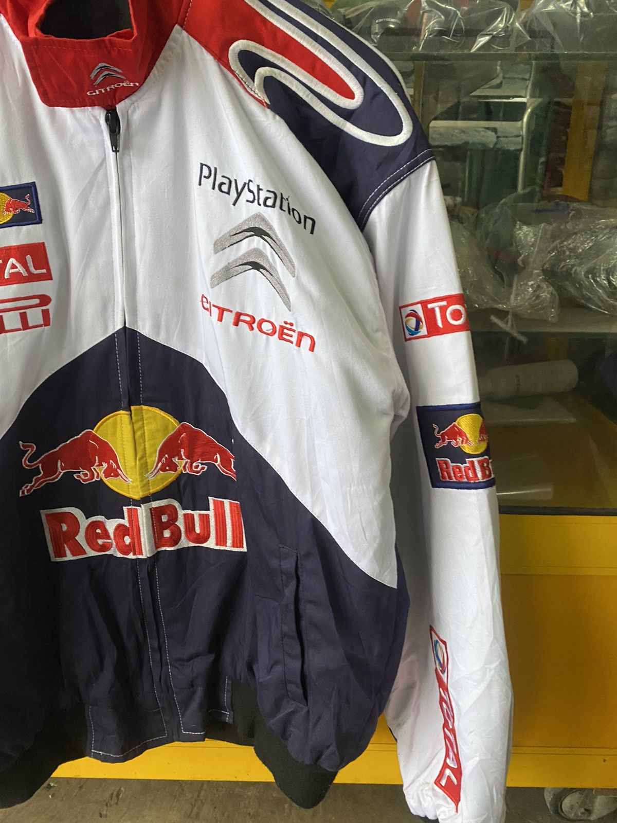 vintage jacket cintroen redbull racing team championship
