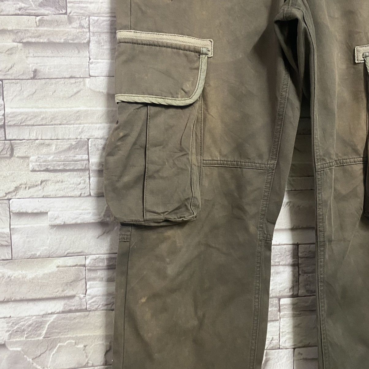 Japanese Brand Takeo Kikuchi Military Cargo Pants Faded Size US 32 / EU 48 - 8 Thumbnail