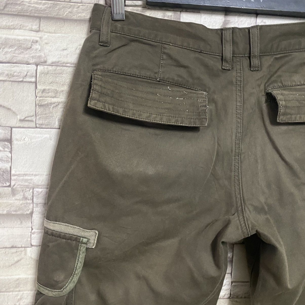 Japanese Brand Takeo Kikuchi Military Cargo Pants Faded Size US 32 / EU 48 - 14 Thumbnail
