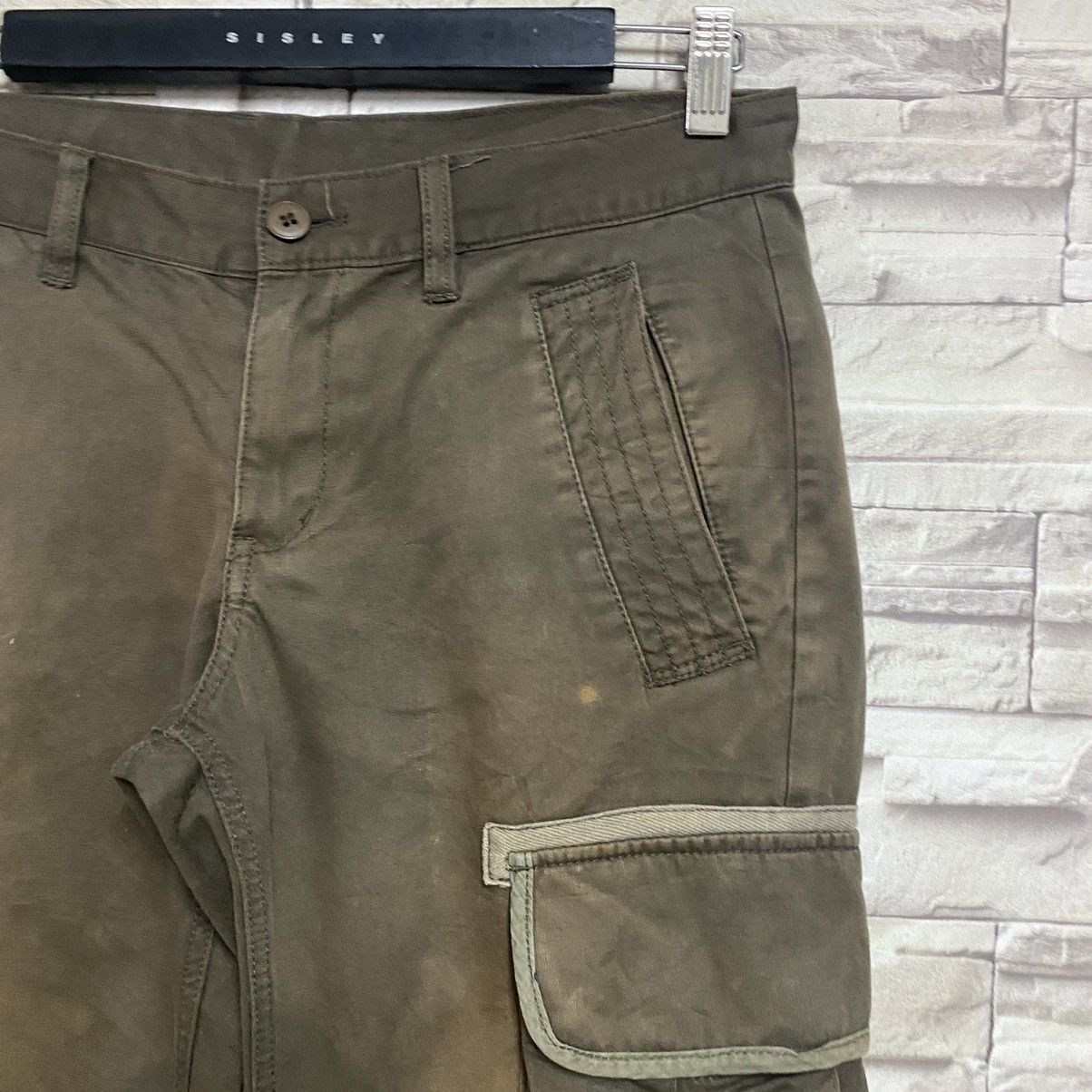 Japanese Brand Takeo Kikuchi Military Cargo Pants Faded Size US 32 / EU 48 - 7 Thumbnail