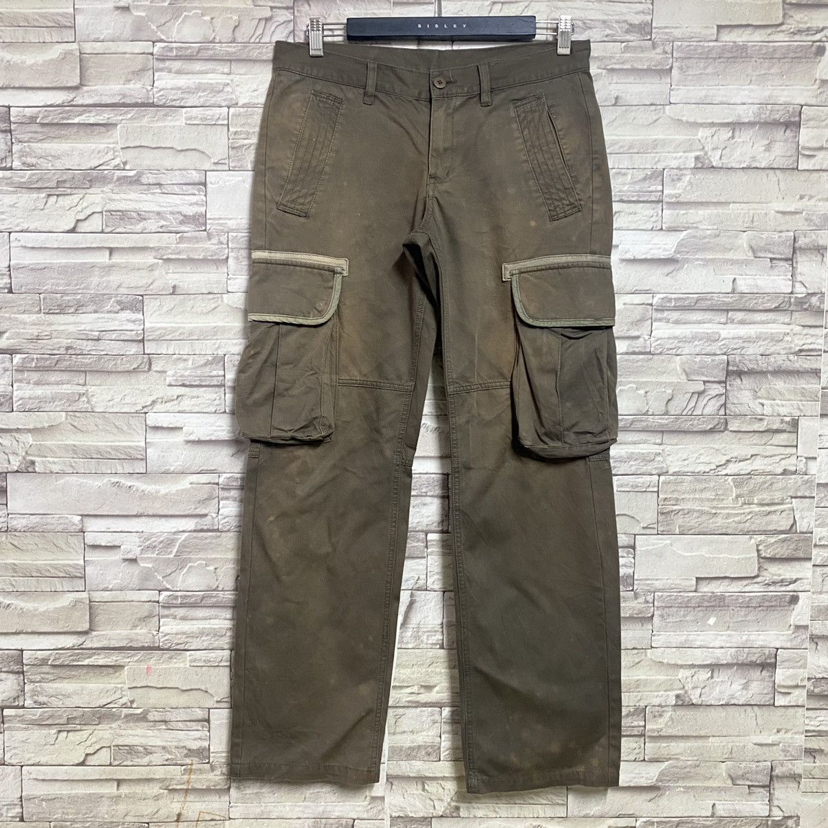 Japanese Brand Takeo Kikuchi Military Cargo Pants Faded Size US 32 / EU 48 - 3 Thumbnail