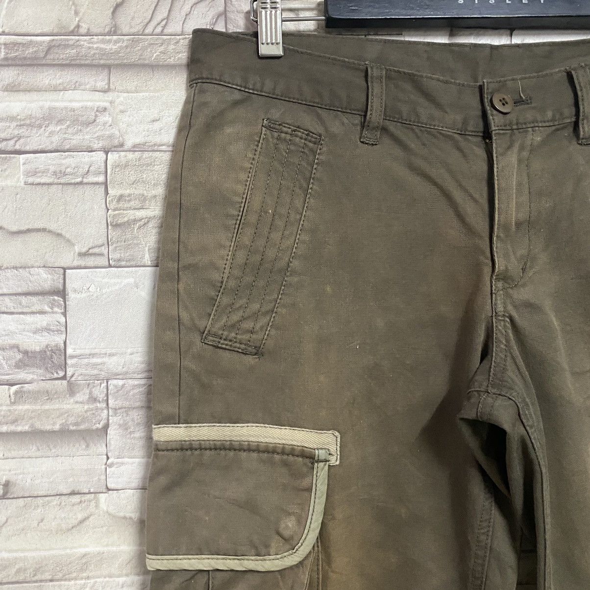 Japanese Brand Takeo Kikuchi Military Cargo Pants Faded Size US 32 / EU 48 - 6 Thumbnail