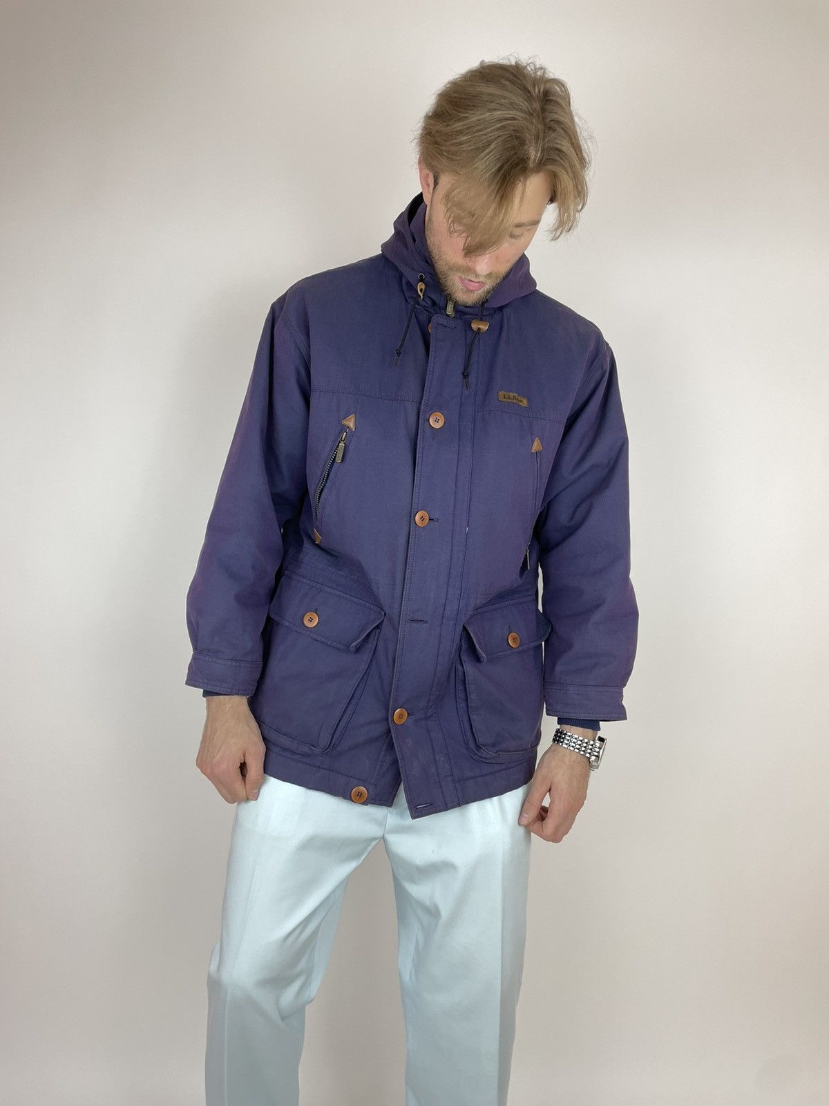 L.L. Bean LL BEAN VINTAGE Mens Hamelion Purple Parka jacket size M Size US M / EU 48-50 / 2 - 3 Thumbnail