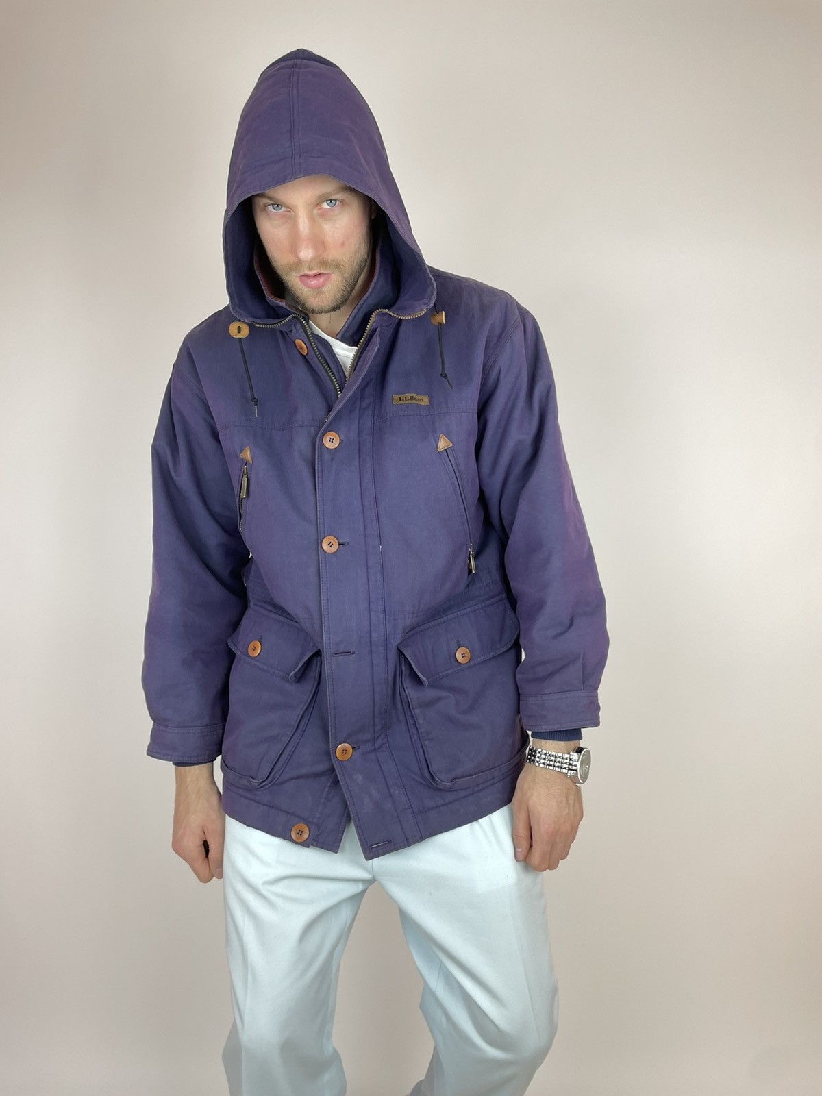 L.L. Bean LL BEAN VINTAGE Mens Hamelion Purple Parka jacket size M Size US M / EU 48-50 / 2 - 12 Thumbnail