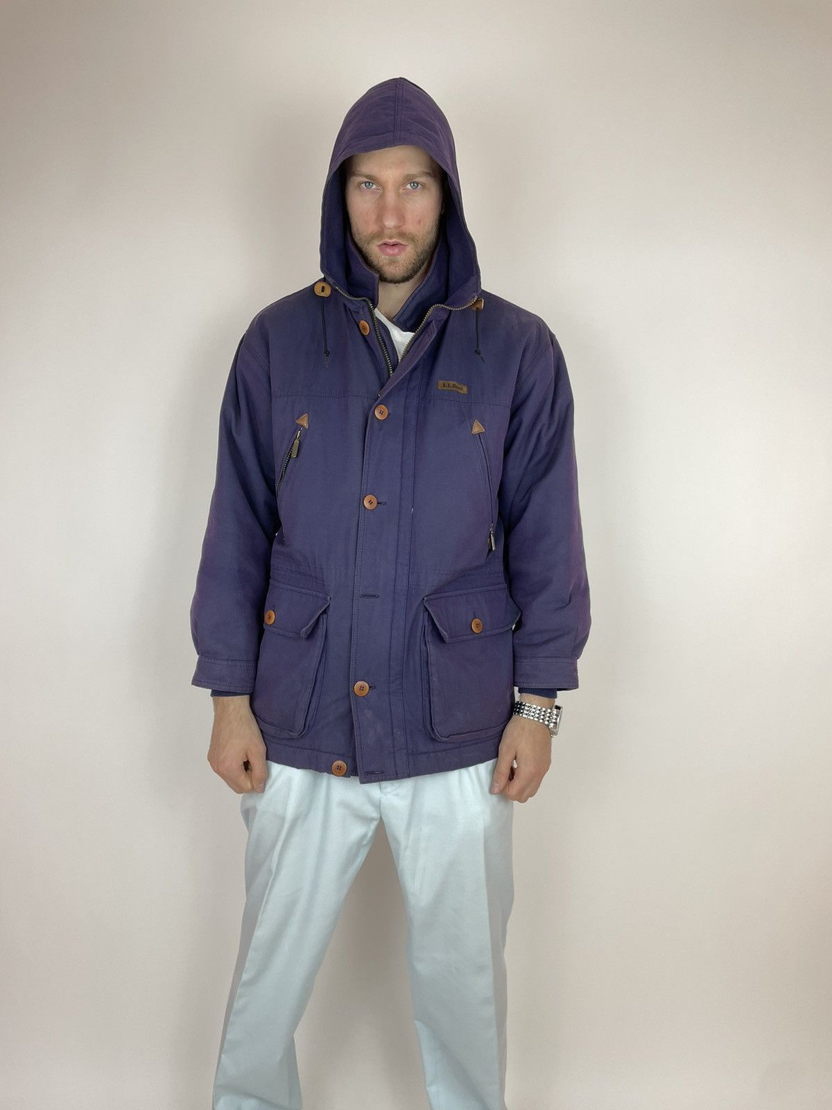 L.L. Bean LL BEAN VINTAGE Mens Hamelion Purple Parka jacket size M Size US M / EU 48-50 / 2 - 10 Thumbnail