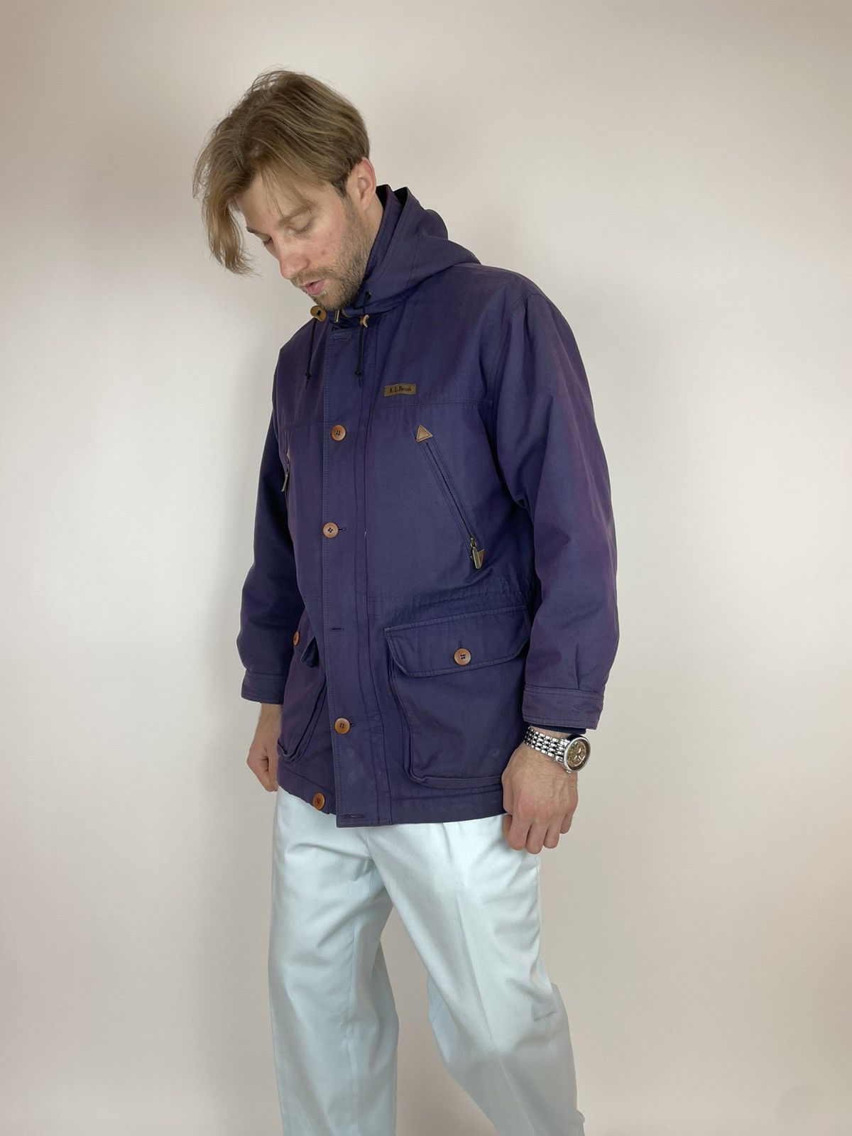 L.L. Bean LL BEAN VINTAGE Mens Hamelion Purple Parka jacket size M Size US M / EU 48-50 / 2 - 7 Thumbnail