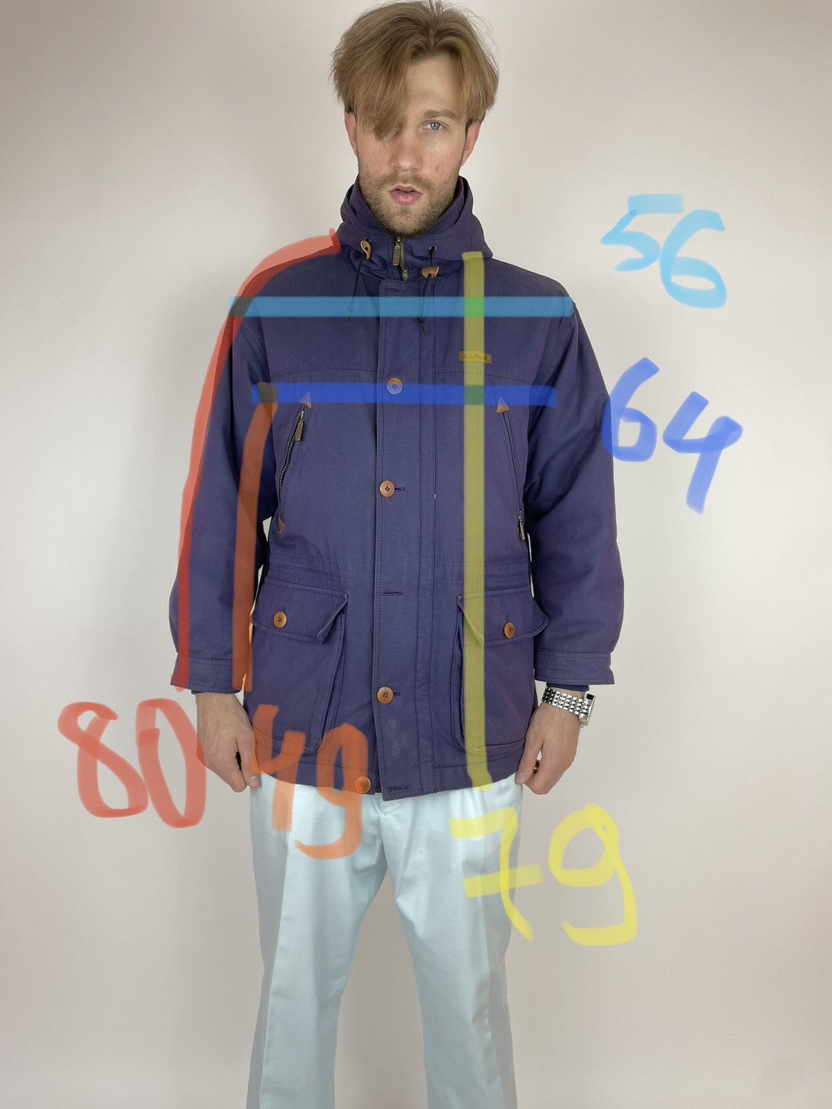 L.L. Bean LL BEAN VINTAGE Mens Hamelion Purple Parka jacket size M Size US M / EU 48-50 / 2 - 21 Thumbnail