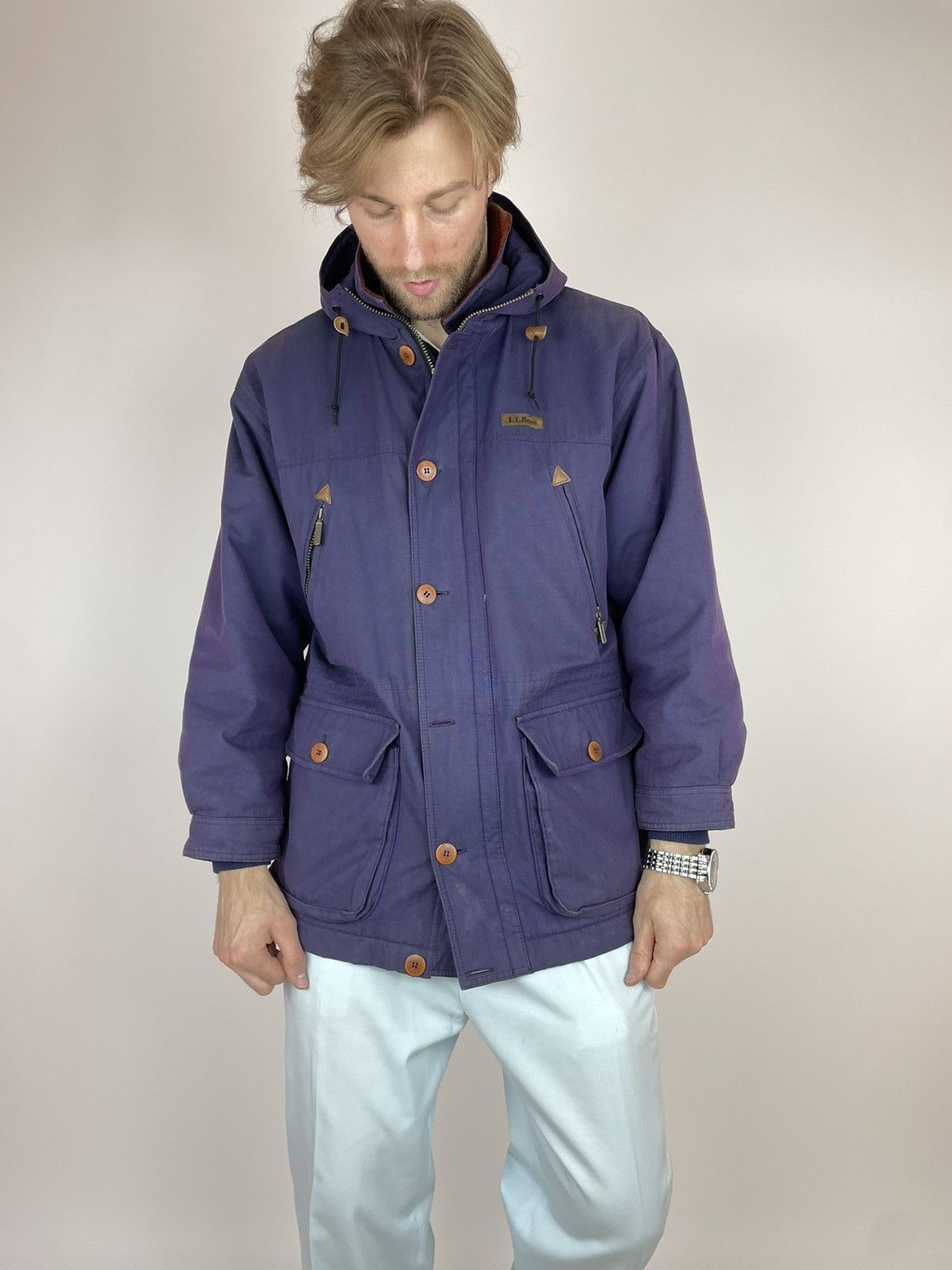 L.L. Bean LL BEAN VINTAGE Mens Hamelion Purple Parka jacket size M Size US M / EU 48-50 / 2 - 15 Thumbnail
