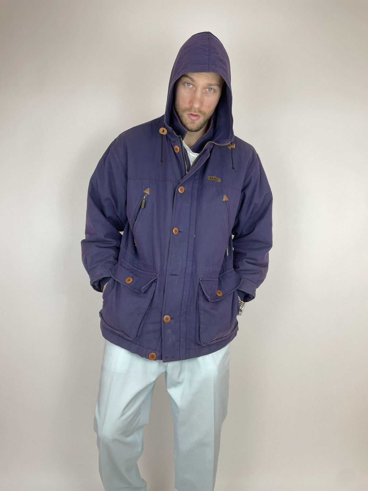 L.L. Bean LL BEAN VINTAGE Mens Hamelion Purple Parka jacket size M Size US M / EU 48-50 / 2 - 13 Thumbnail