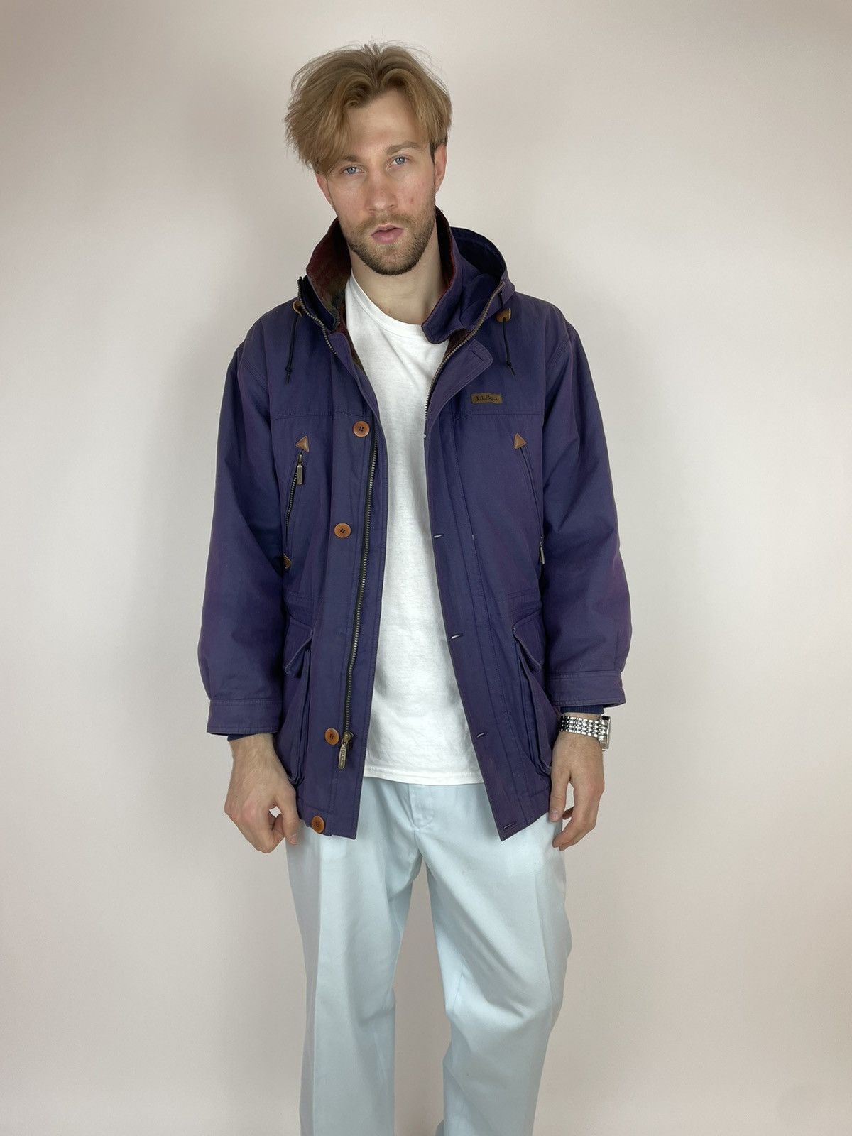 L.L. Bean LL BEAN VINTAGE Mens Hamelion Purple Parka jacket size M Size US M / EU 48-50 / 2 - 4 Thumbnail