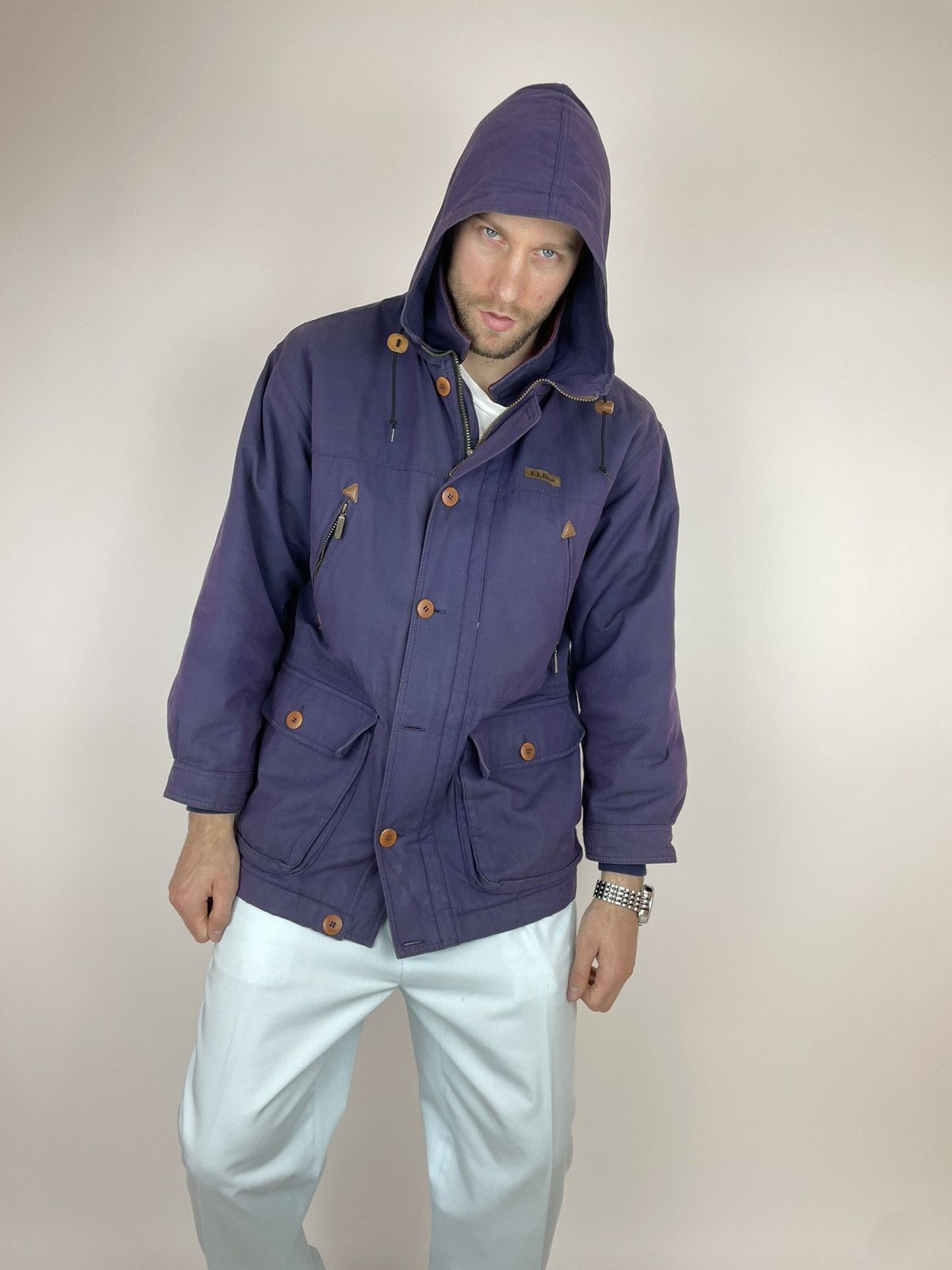 L.L. Bean LL BEAN VINTAGE Mens Hamelion Purple Parka jacket size M Size US M / EU 48-50 / 2 - 11 Thumbnail