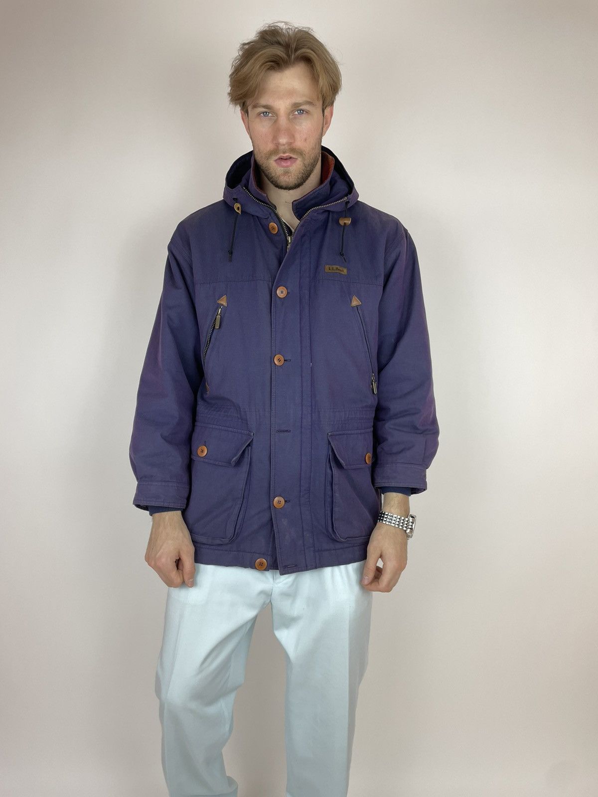 L.L. Bean LL BEAN VINTAGE Mens Hamelion Purple Parka jacket size M Size US M / EU 48-50 / 2 - 14 Thumbnail