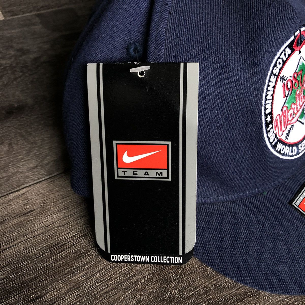 Nike New Vintage 2000s Nike Minnesota Twins 1987 World Series Hat Size ONE SIZE - 4 Thumbnail