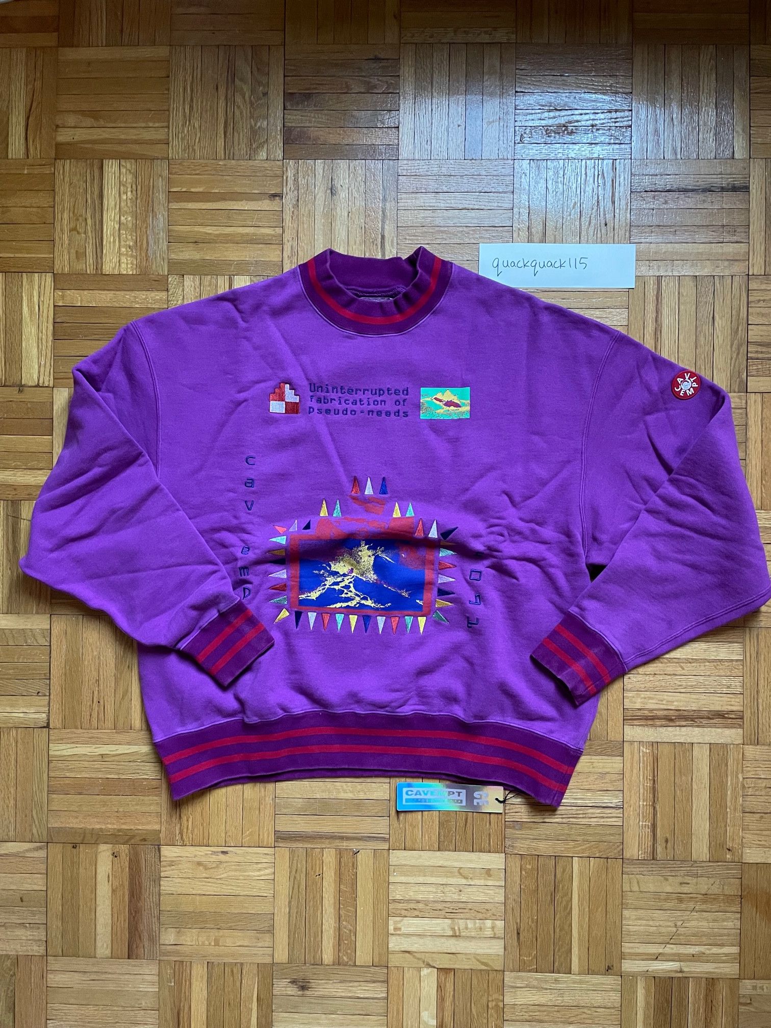 Cav Empt CAV EMPT UNINTERRUPTED CREWNECK Size US XL / EU 56 / 4 - 3 Thumbnail