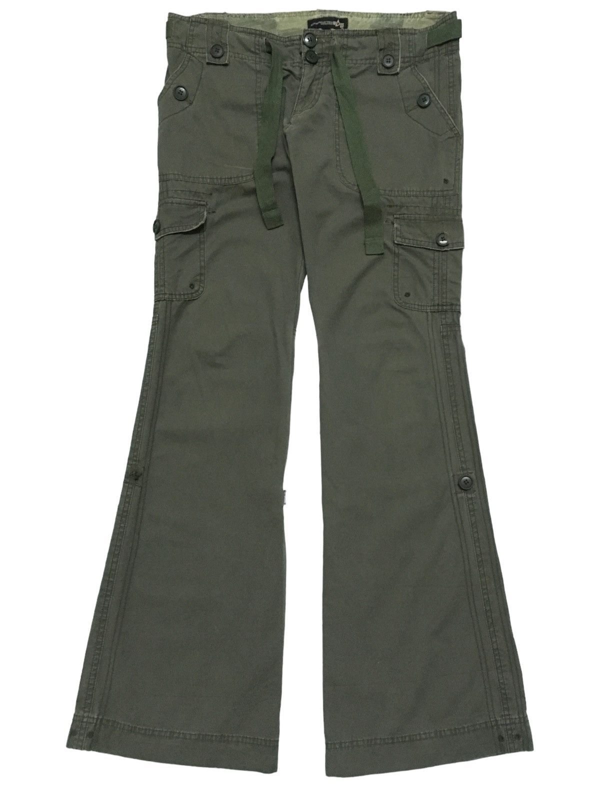 Alpha Industries Rare Vintage Alpha Industries Tactical Flared Pants 1990s Size US 32 / EU 48 - 1 Thumbnail