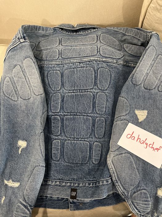 Gap Yeezy Gap Padded Denim Jacket Grailed