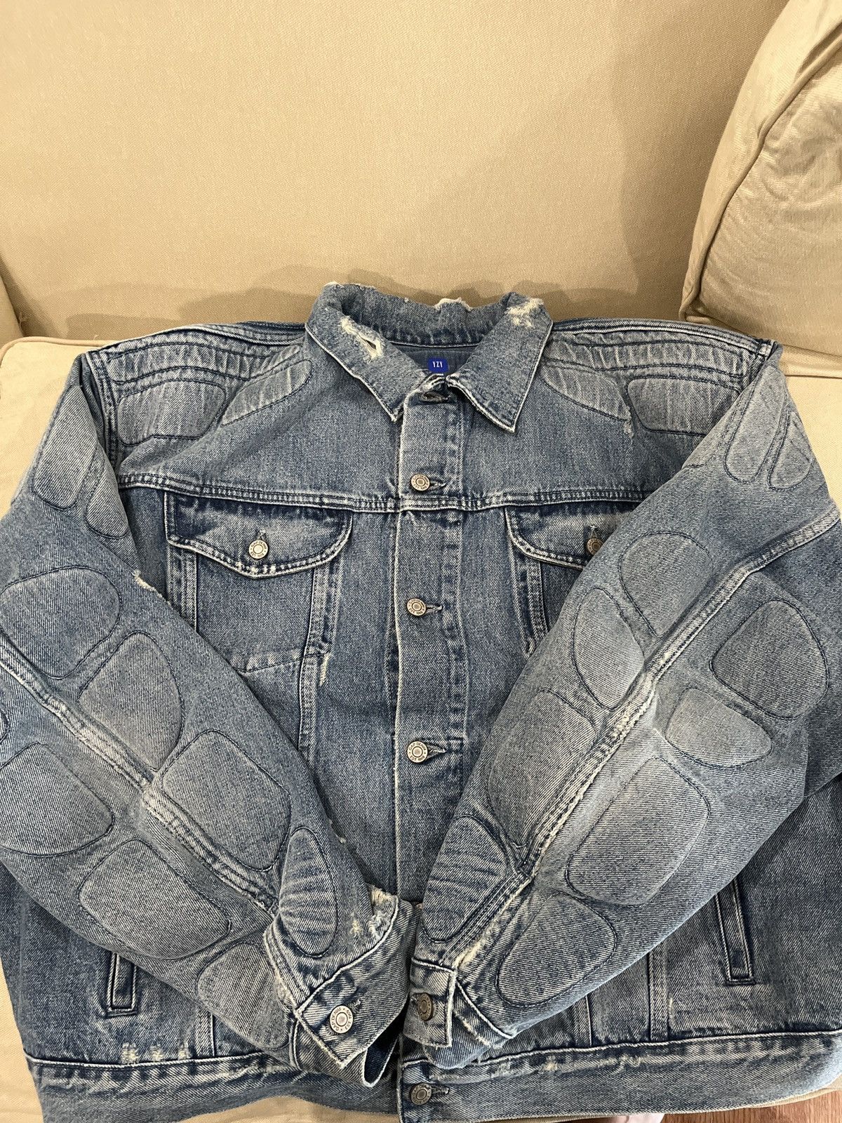 Yeezy Gap Engineered by Balenciaga Padded Denim Jacket Blue