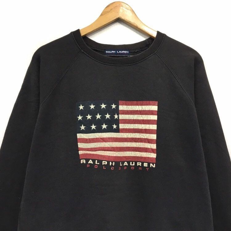 Polo Ralph Lauren × Ralph Lauren × Vintage POLO SPORTS Ralph Lauren Sweatshirts Size US L / EU 52-54 / 3 - 5 Thumbnail