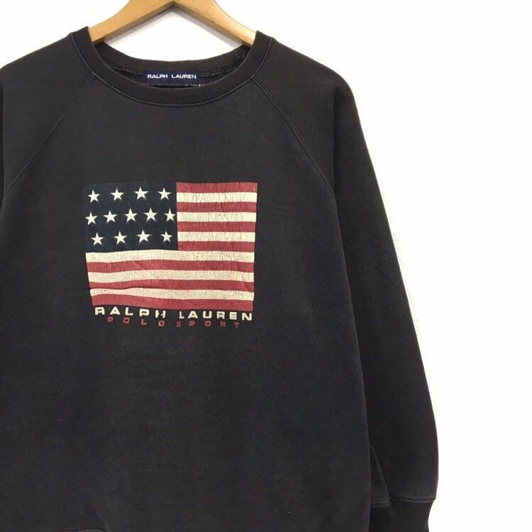 Polo Ralph Lauren × Ralph Lauren × Vintage POLO SPORTS Ralph Lauren Sweatshirts Size US L / EU 52-54 / 3 - 4 Thumbnail