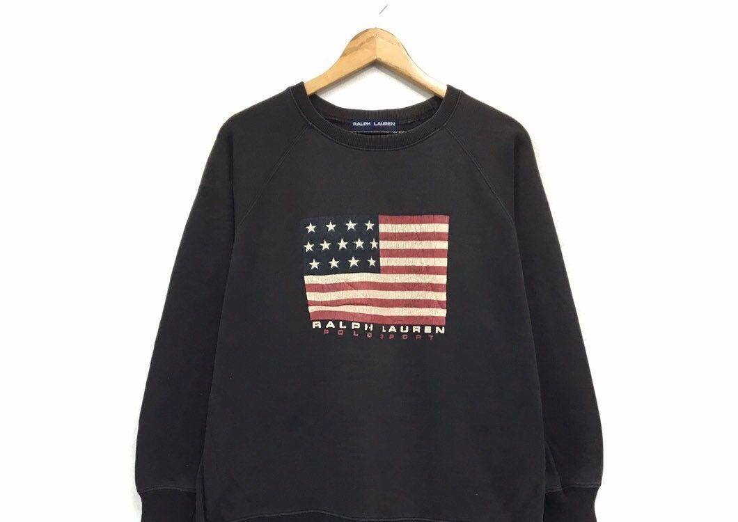 Polo Ralph Lauren × Ralph Lauren × Vintage POLO SPORTS Ralph Lauren Sweatshirts Size US L / EU 52-54 / 3 - 3 Thumbnail
