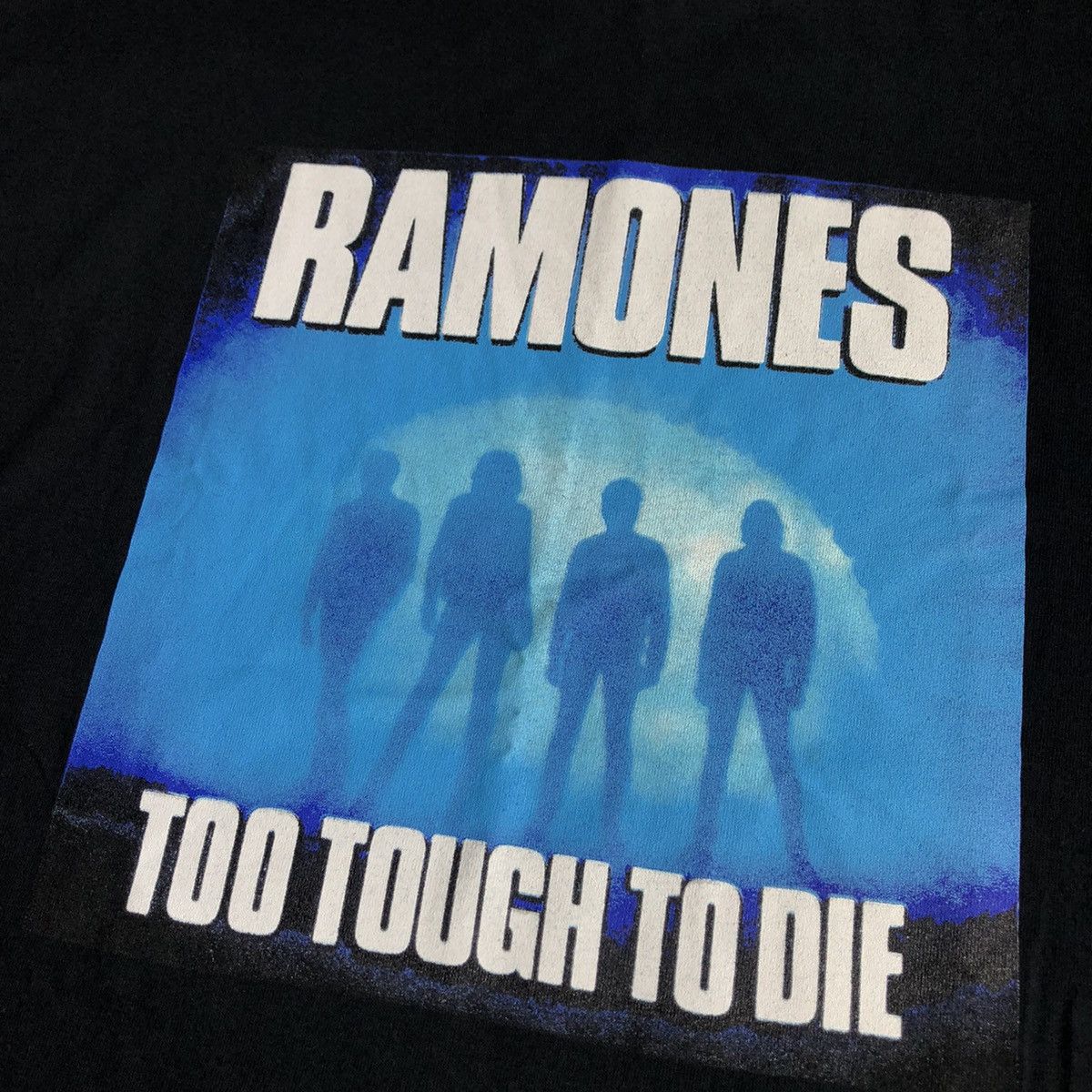 Band Tees Vintage 1990s Ramones Too Tough To Die Punk Chaser Logo Tee Size US XL / EU 56 / 4 - 3 Thumbnail