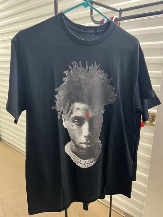 Vlone Vlone x nba young boy reaper tee black | Grailed