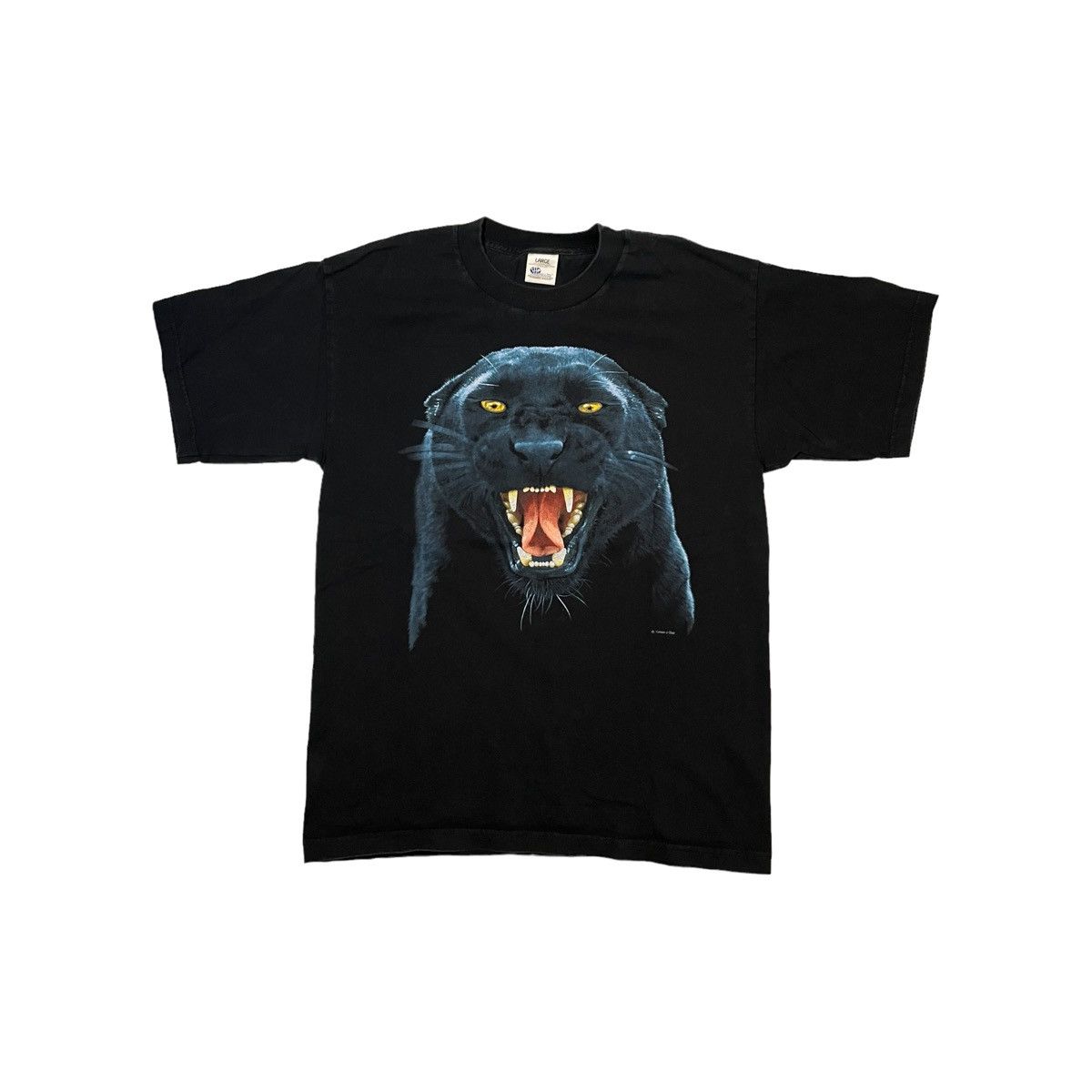 Vintage Vintage Human-I-tees Black Panther Tee Size US L / EU 52-54 / 3 - 1 Thumbnail