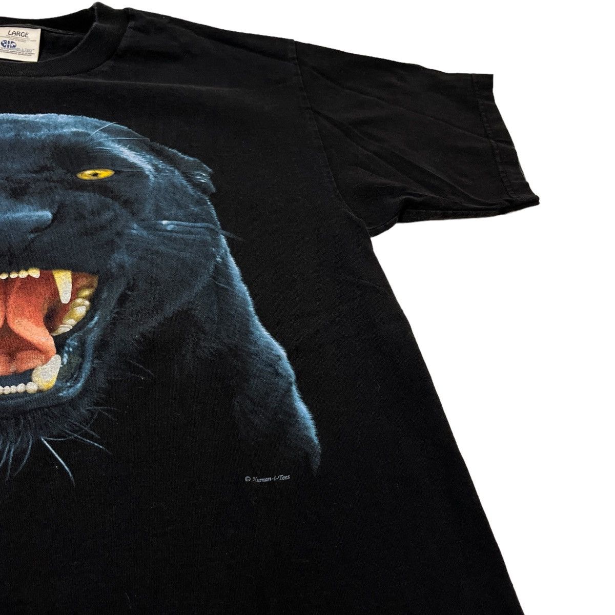 Vintage Vintage Human-I-tees Black Panther Tee Size US L / EU 52-54 / 3 - 3 Thumbnail