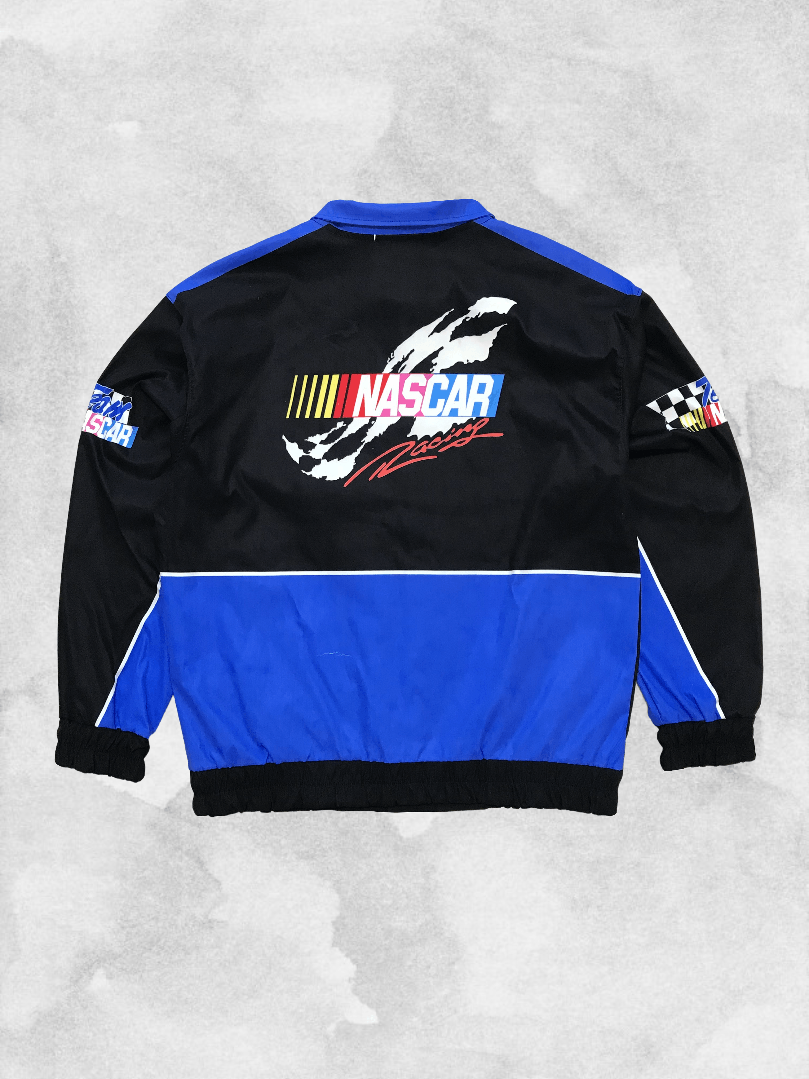 Vintage NASCAR Vintage Bomber Jacket Big Logo Racing 90s Rare Moto ...