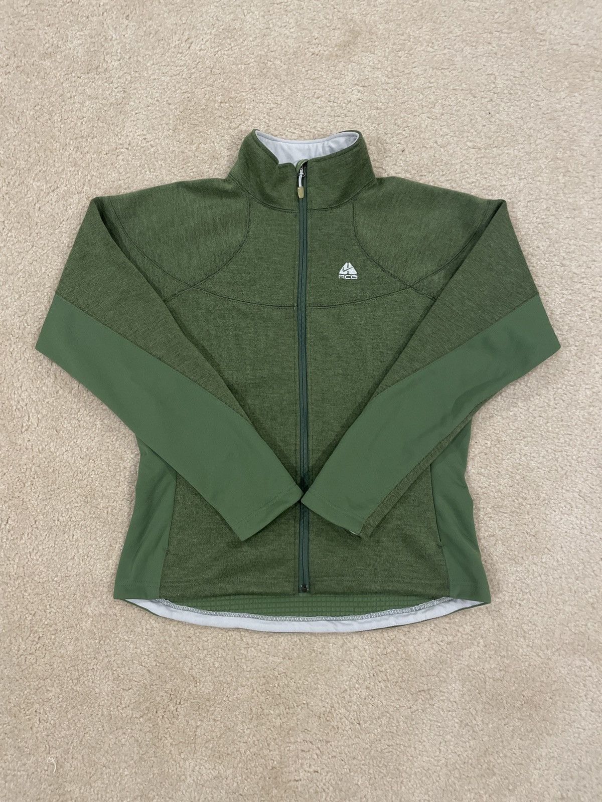 Nike × Nike ACG × Vintage Vintage Nike ACG Stealth Thermal Fleece Jacket Glade Fern Size US S / EU 44-46 / 1 - 1 Thumbnail