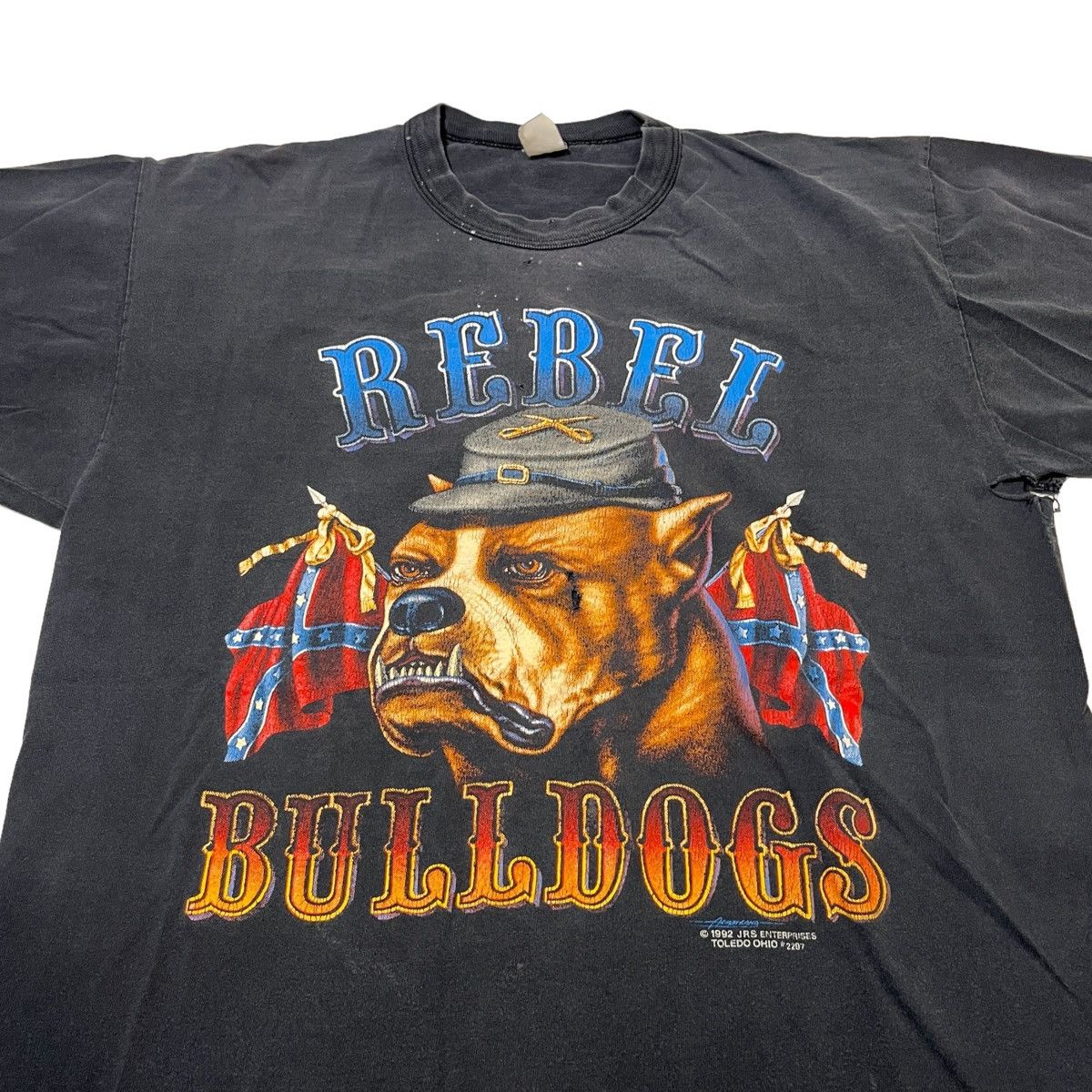 Vintage 1992 3D Emblem Rebel Bulldogs Tee Size US L / EU 52-54 / 3 - 2 Thumbnail